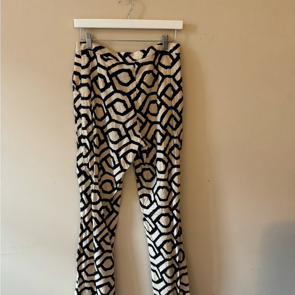 Patterned Linen Pants - image 3